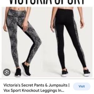 Victorias Secret Legging Black with diamonds XS